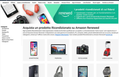 Amazon Renewed: fotocamere e obiettivi ricondizionati