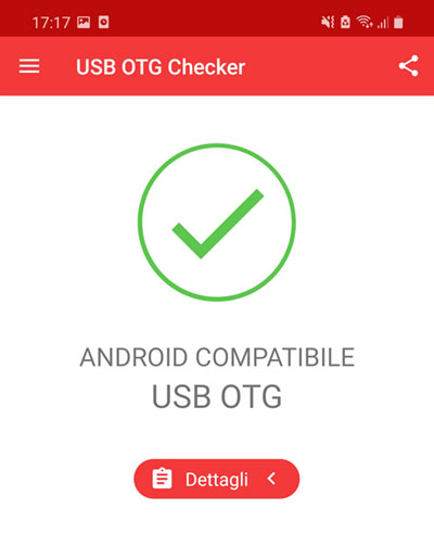 applicazione smartphone USB OTG Checker