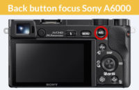 back button focus Sony a6000