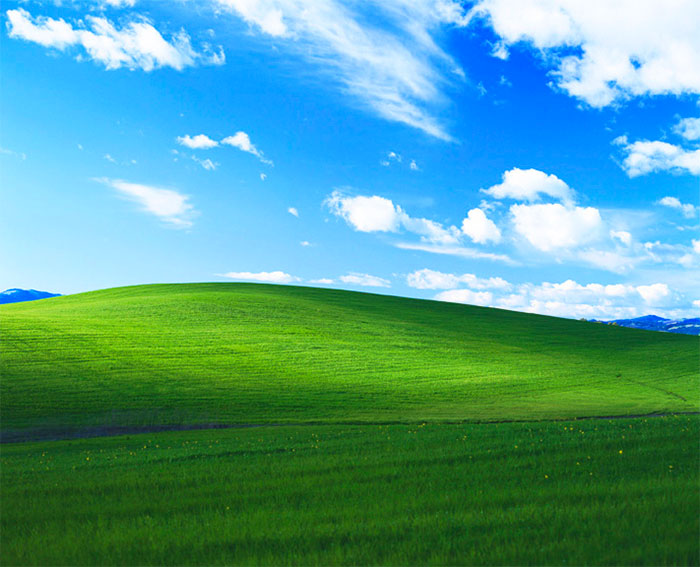 foto Bliss Charles O'Rear collina sfondo desktop Windows XP