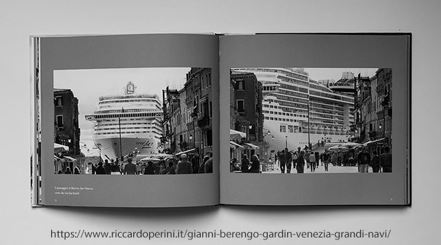 Gianni Berengo Gardin - Grandi Navi Venezia Il passaggio in Bacino San Marco, visto da Via Garibaldi