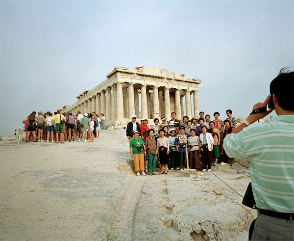 fotografia Martin Parr Acropoli Atene Grecia 1991