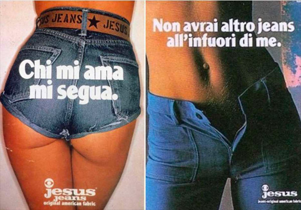 fotografie Oliviero Toscani pubblicità Jesus Jeans