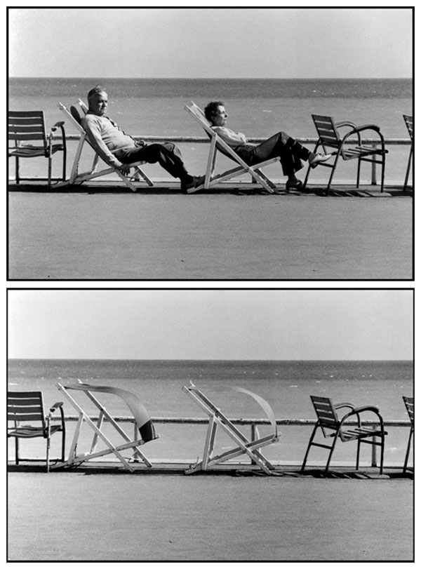 serie foto Elliot Erwitt sdraio Cannes (Francia)