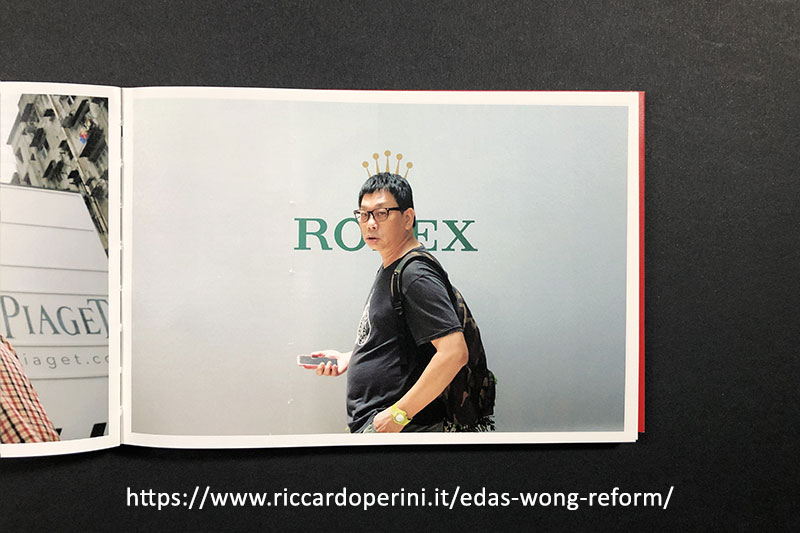 Edas Wong giustapposizione uomo e logo Rolex