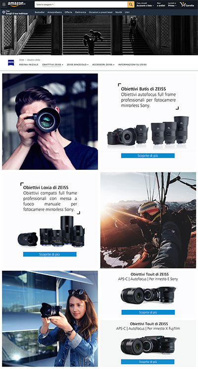 Ottiche e obiettivi Zeiss store online Amazon