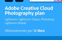 Adobe Creative Cloud Photography Plan offerta su Amazon