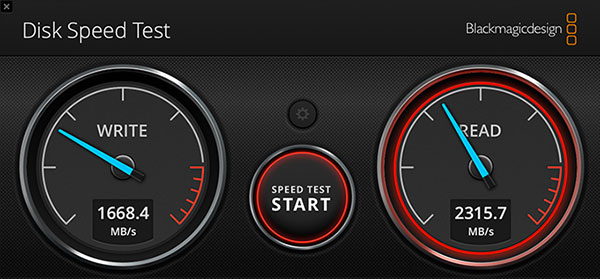 ssd esterno Samsung x5 iMac velocità scrittura e lettura