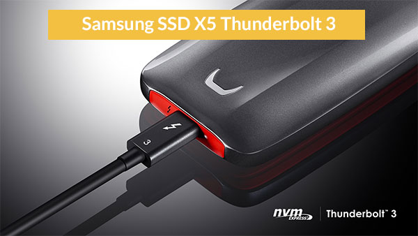 SSD esterno Samsung X5 Thunderbolt3 da 1TB
