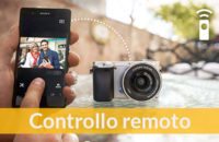 telecomando intelligente controllo remoto Sony a6000 da smartphone